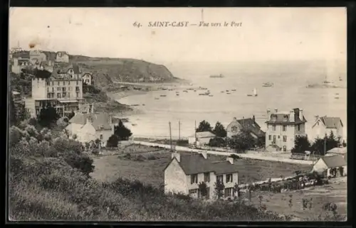 AK Saint-Cast, Vue vers le Port
