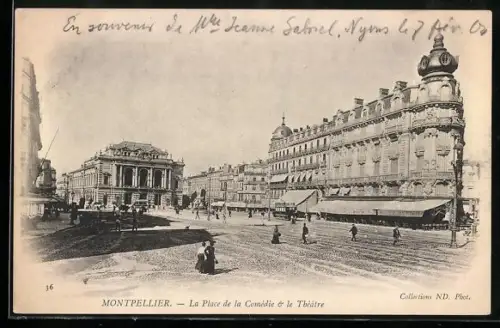 AK Montpellier, La Place de la Comédie et le Théâtre