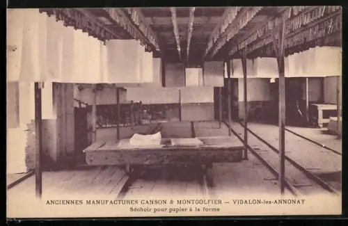 AK Vidalon-les-Annonay, Anciennes Manufactures Canson & Nontgolfier, Séchoir pour papier à la forme