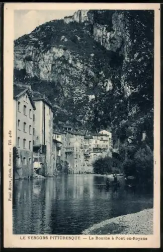 AK Pont-en-Royans, Les Maisons suspendues sur la Bourne