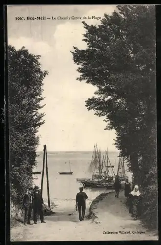 AK Beg-Meil, Le Chemin Creux de la Plage