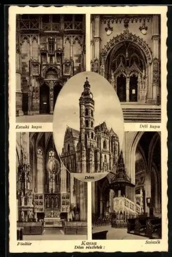 AK Kassa, Dóm, Északi kapu, Déli kapu, Föoltár, Skószék
