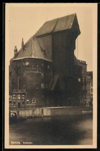 AK Danzig, Blick zum Krahntor