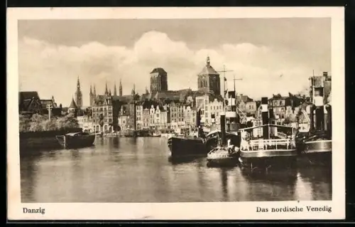AK Danzig / Gdansk, Das nordische Venedig