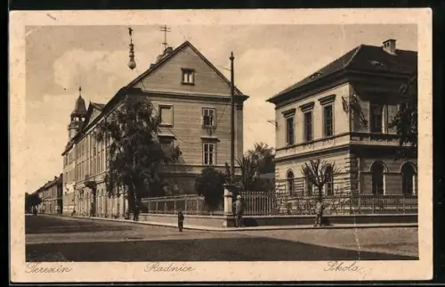 AK Terezín, Radnice, Skola