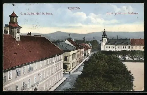 AK Terezín, C. a. k. zenyjní budova & Nová postovní budova