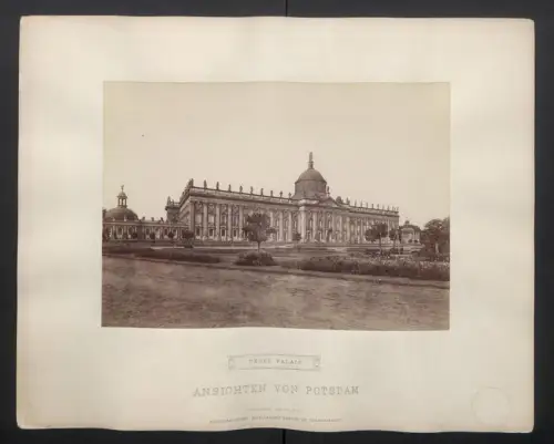 Fotografie PGH, Berlin, Ansicht Potsdam, das neue Palais, Grossformat 39 x 31cm
