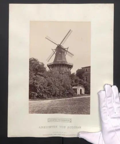 Fotografie PGH, Berlin, Ansicht Potsdam, die Windmühle bei Sanssouci