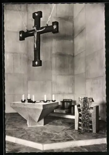 AK Hohnhorst / Wunstorf, St. Petrus Canisius-Kirche, Altar