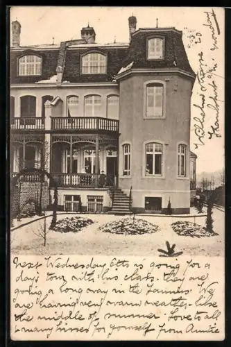 AK Frankfurt-Sachsenhausen, Villa in der Wilhelmstrasse 20, jetzt Stresemannallee