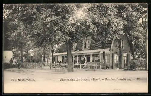 AK Naarden, Uitspanning de Gooische Boer, Laarderweg