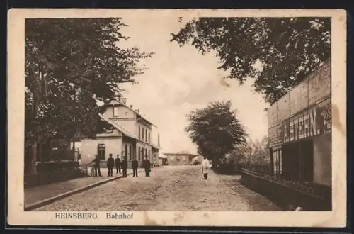 AK Heinsberg / Rhld., Partie am Bahnhof