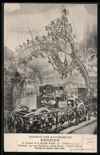 AK Sociéte des Automobiles Brasier, Avenue de la Grande Armée 23