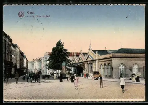 AK Gand, La Gare du Sud