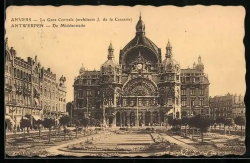 AK Anvers, La Gare Centrale