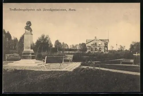 AK Mora, Reffenbergbysten och Järnvägsstationen