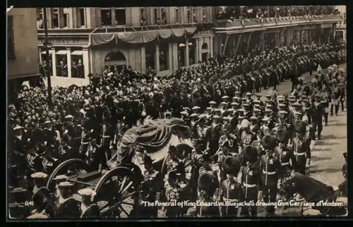 AK Windsor, The Funeral of King Edward VII, Bluejackets drawing Gun Carriage
