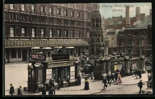 AK London, Charing Cross Station, Petersons Patent Pipes