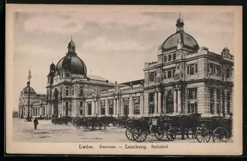 AK Lemberg, Blick zum Bahnhof