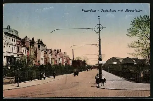 AK Rotterdam, Oosterkade met Maasstation