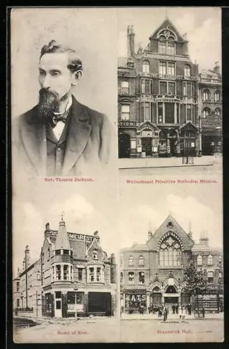 AK London, Whitechapel Primitive Methodist Mission, Home of Rest, Rev. Thomas Jackson