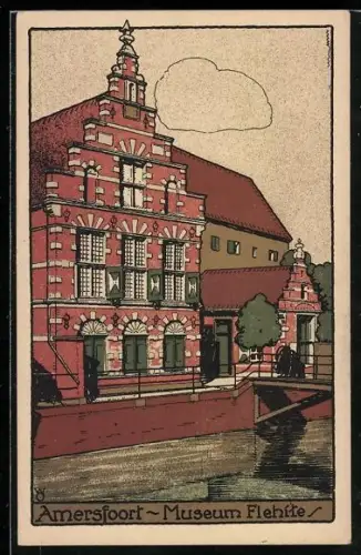 Steindruck-AK Amersfoort, Museum Flehite