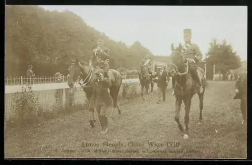 AK Wien, Armee-Steeple-Chase 1910, Pferdesport