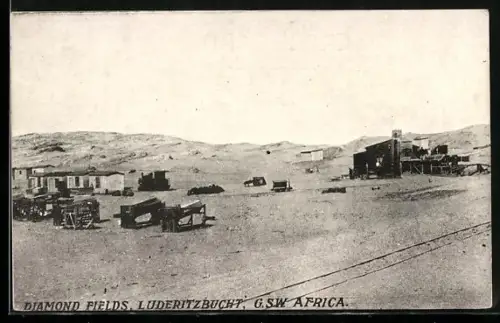 AK G. W. W.-Africa, Diamond Fields, Luderitzbucht, Bergbau