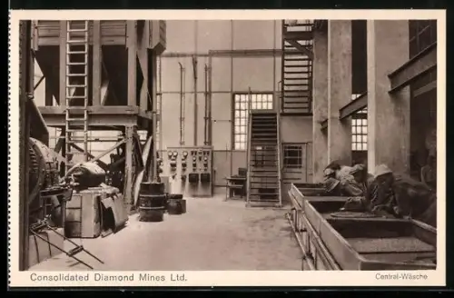 AK Lüderitzbucht, Consolidated Diamond Mines Ltd., Central Wäsche, Edelstein