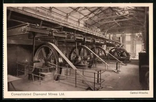 AK Lüderitzbucht, Consolidated Diamond Mines Ltd., Innenansicht der Central-Wäsche