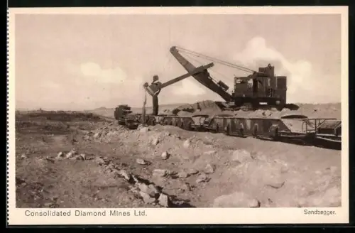 AK Lüderitzbucht, Consolidated Diamond Mines Ltd., Sandbagger bei der Arbeit