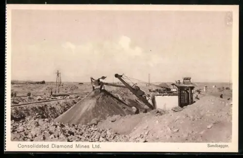 AK Lüderitzbucht, Consolidated Diamond Mines Ltd., Sandbagger, Diamantenmine