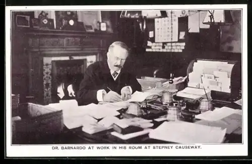 AK Dr. Bernardo at work in his Room at Stepney Causeway