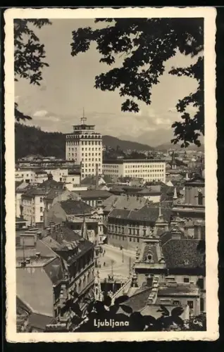 AK Ljubljana / Laibach, Panorama über die Stadt