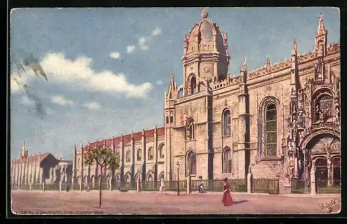 Künstler-AK Lisbon, Convento dos Jeronymos