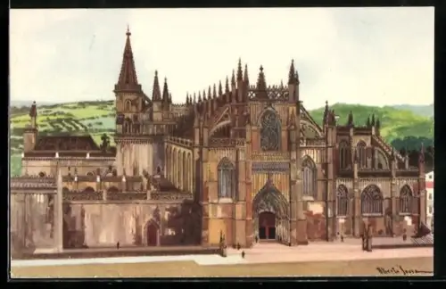 Künstler-AK Batalha, Mosteiro dal Batalha