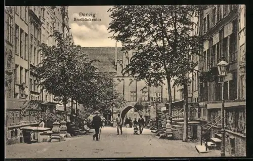 AK Danzig, Partie am Brodbänkentor