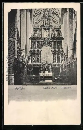 AK Pelplin, Hochaltar in der Kirche