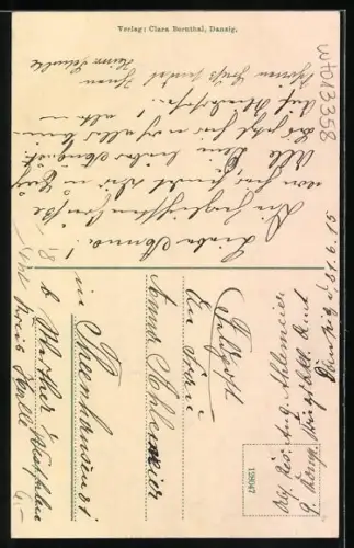 AK Danzig, Partie am Zeughaus