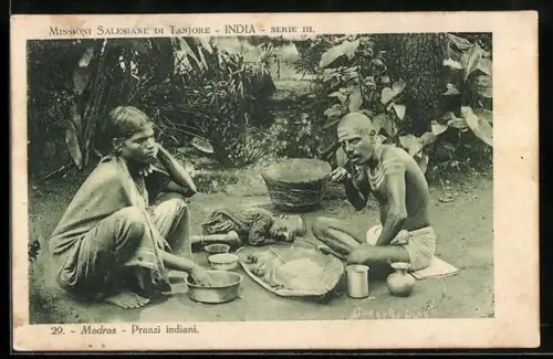 AK Madras, Pranzi indiani