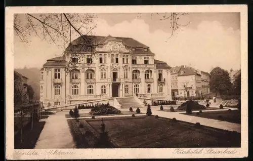 AK Teplitz-Schönau, Kurhotel Steinbad