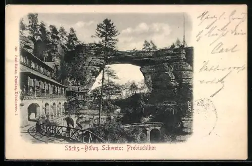 AK Prebischtor /Sächs.-Böhm. Schweiz, Panorama