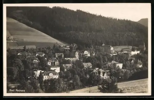 AK Bad Reinerz, Teilansicht mit Kapelle