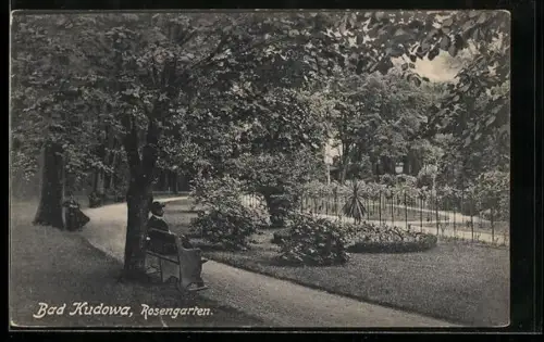 AK Bad Kudowa, Rosengarten