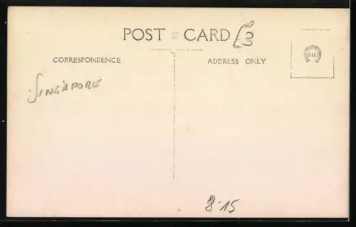 Foto-AK Rikschafahrer auf der Strasse