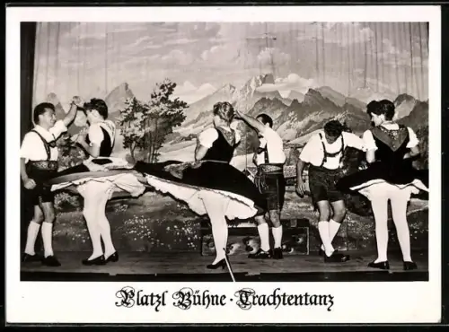 AK München, Gaststätte Platzl, Trachtentanz