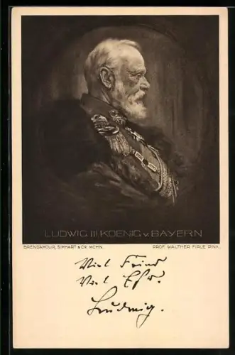 AK Portrait von König Ludwig III. von Bayern