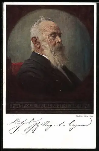 Künstler-AK Walther Firle: Prinzregent Luitpold von Bayern, 25jähriges Regentschafts-Jubiläum