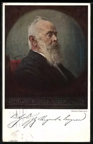 Künstler-AK Walther Firle: Prinzregent Luitpold von Bayern, 25jähriges Regentschafts-Jubiläum