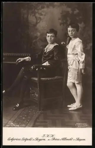 AK Erbprinz Luitpold von Bayern u. Prinz Albrecht von Bayern